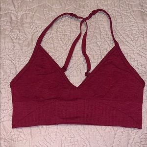 Rare - Red/ Maroon Lululemon Sports Bra - Size 4